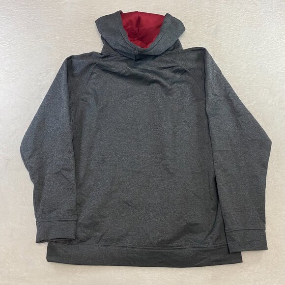 Men's Colosseum Heather Gray Alabama Crimson Tide Embroidered Pullover Hoodie - Picture 6 of 10